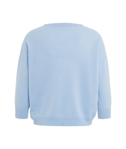 Maglione in cachemire #blu