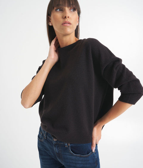 Maglione in cachemire #marrone