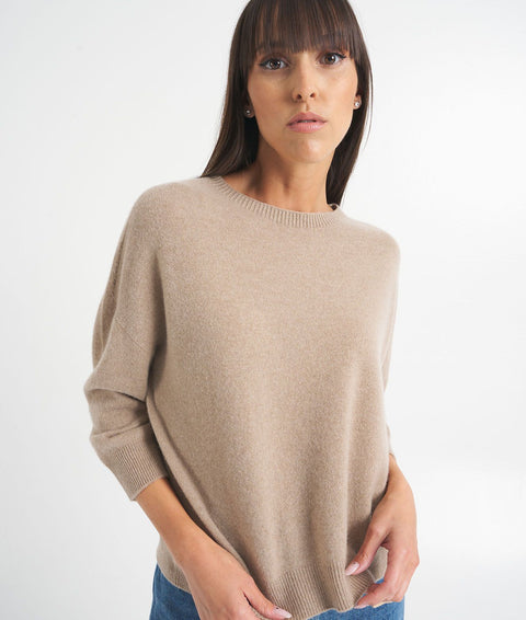 Maglione in cachemire #beige