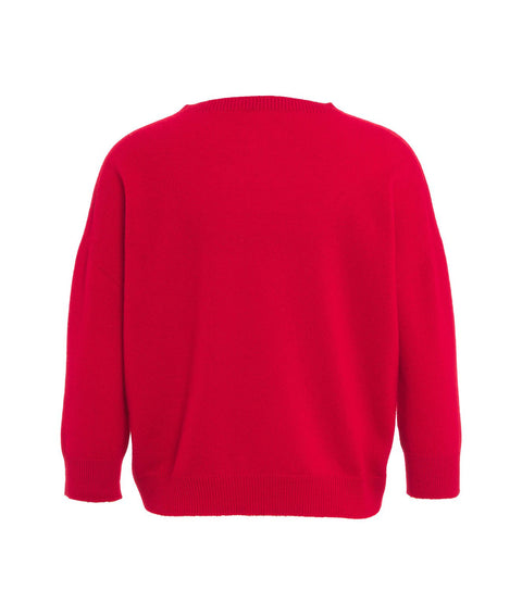 Maglione in cachemire #rosso