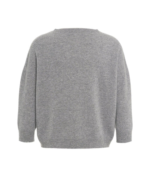 Maglione in cachemire #grigio