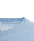 Maglia in cashmere a maniche corte #blu