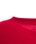 Maglia in cashmere a maniche corte #rosso