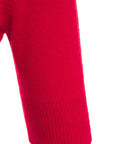 Maglia in cashmere a maniche corte #rosso