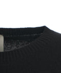 Maglia in cashmere a maniche corte #nero