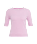 Maglia in cashmere a maniche corte #rosa