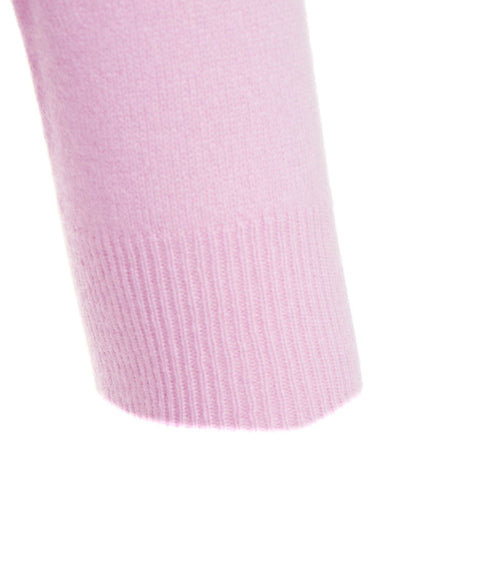 Maglia in cashmere a maniche corte #rosa