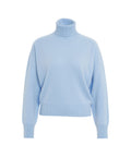 Maglione dolcevita in cashmere #blu