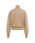 Maglione dolcevita in cashmere #beige