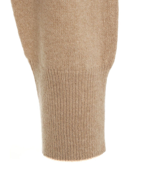 Maglione dolcevita in cashmere #beige