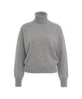 Maglione dolcevita in cashmere #grigio