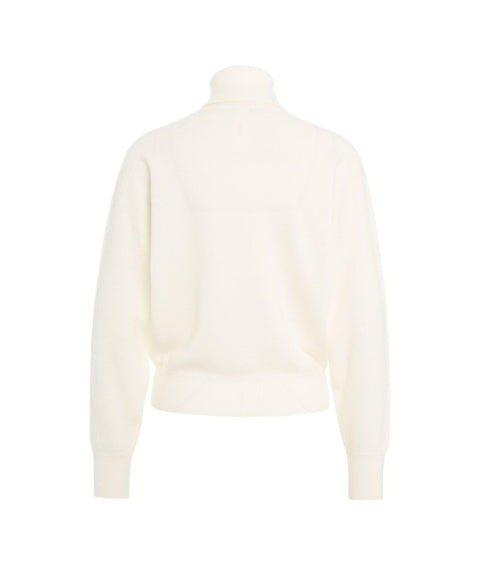 Maglione dolcevita in cashmere #bianco