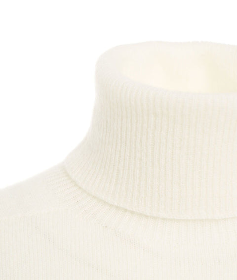 Maglione dolcevita in cashmere #bianco