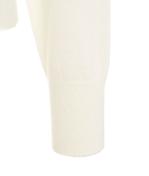 Maglione dolcevita in cashmere #bianco