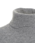 Maglione dolcevita in cashmere #grigio