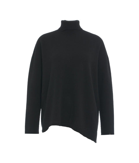 Maglione dolcevita in cashmere #nero