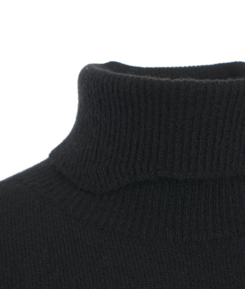 Maglione dolcevita in cashmere #nero