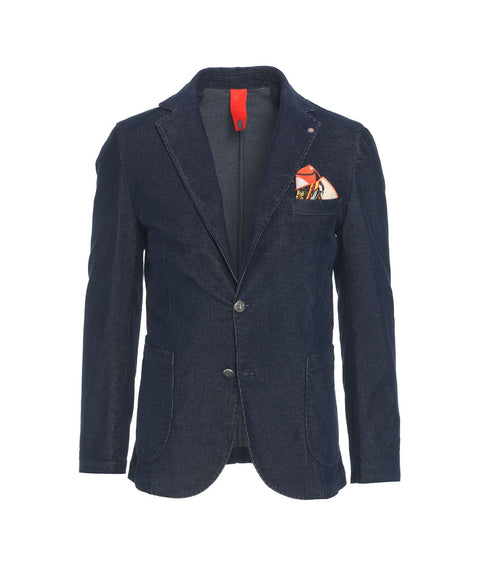 Blazer in velluto a coste 'Barbaresco' #blu