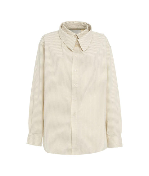 Camicia con doppio colletto 'Björg' #beige