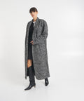 Cappotto oversize in lana 'Butter' #nero