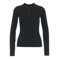 Polo in maglia merino 'Cardee' #nero