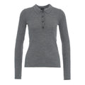 Polo in maglia merino 'Cardee' #grigio