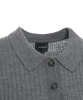 Polo in maglia merino 'Cardee' #grigio