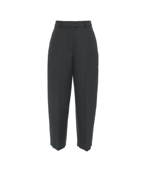 Pantaloni cropped mid-waist 'Olsen #grigio