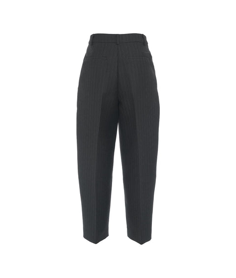 Pantaloni cropped mid-waist 'Olsen #grigio