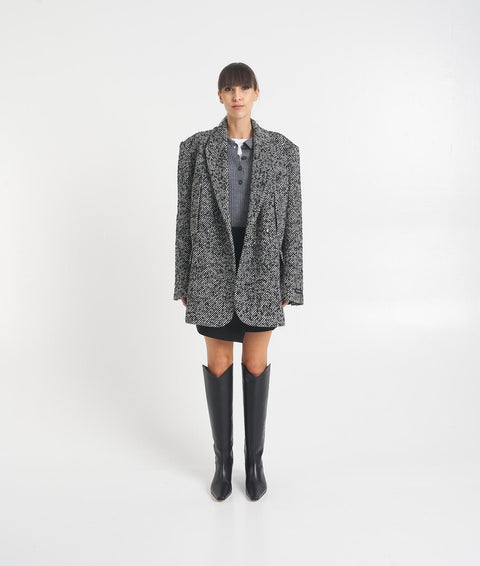 Cappotto blazer oversize 'Villi' #nero