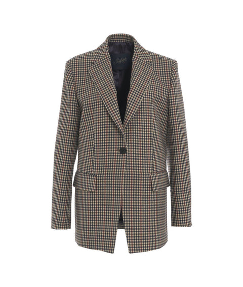 Blazer check #multicolore