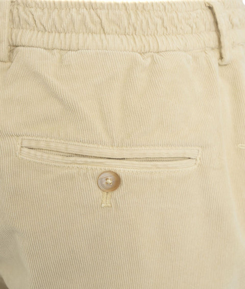 Pantaloni in velluto tapered 'Mitte' #beige