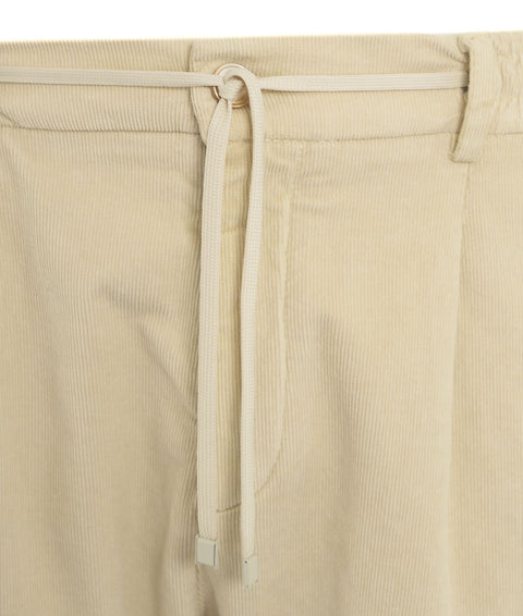 Pantaloni in velluto tapered 'Mitte' #beige