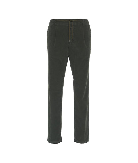 Pantaloni in velluto tapered 'Mitte' #verde