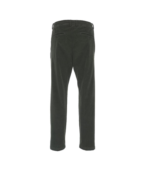 Pantaloni in velluto tapered 'Mitte' #verde