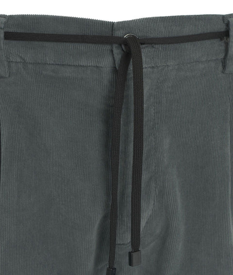 Pantaloni in velluto tapered 'Mitte' #grigio