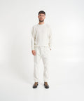 Pantaloni in velluto a coste con coulisse 'Mitte' #bianco