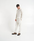 Pantaloni in velluto a coste con coulisse 'Mitte' #bianco