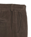 Pantaloni in velluto a coste con coulisse 'Mitte' #marrone