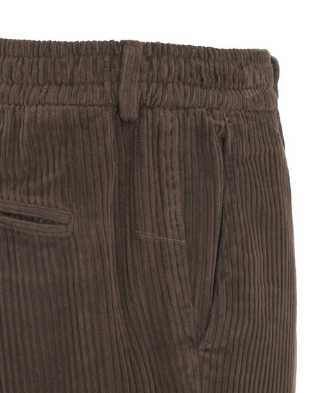 Pantaloni in velluto a coste con coulisse 'Mitte' #marrone