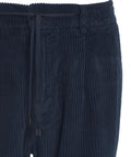 Pantaloni in velluto a coste con coulisse 'Mitte' #blu