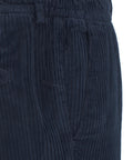 Pantaloni in velluto a coste con coulisse 'Mitte' #blu