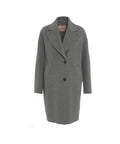 Cappotto monopetto in lana 'Diana' #grigio