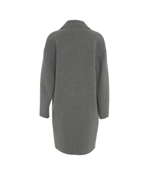 Cappotto monopetto in lana 'Diana' #grigio