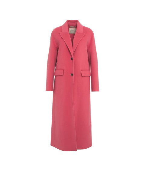 Cappotto monopetto in lana 'Vivienne' #rosa