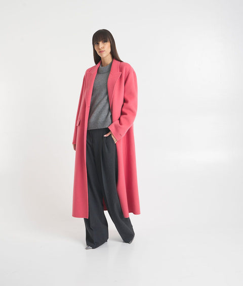 Cappotto monopetto in lana 'Vivienne' #rosa