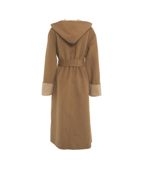 Cappotto reversibile in lana 'Franca' #beige