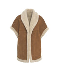 Gilet in montone eco 'Natalie' #marrone