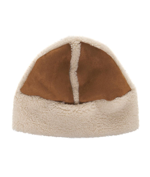 Cappello in montone 'Arella' #beige