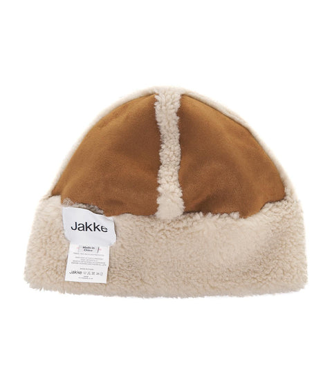 Cappello in montone 'Arella' #beige